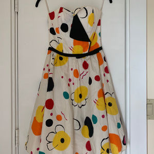 Victor Costa Polka-dot Dress